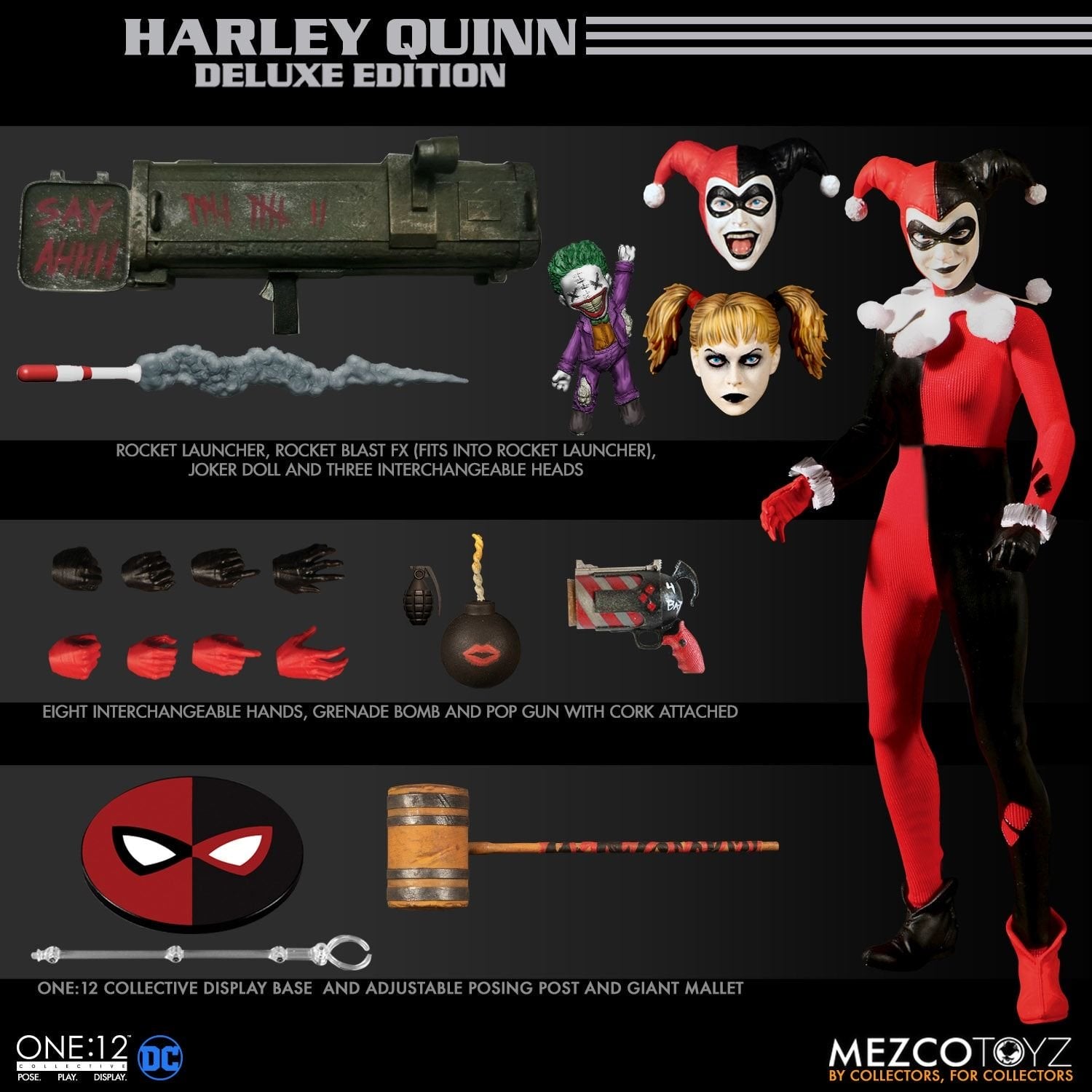 Mezco Toyz ONE:12 Collective Harely Quinn Deluxe Edition Action Figure