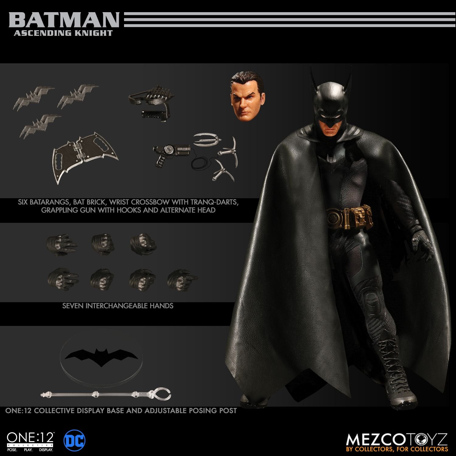 Mezco Toyz ONE:12 Collective: Ascending Knight Batman Action Figure
