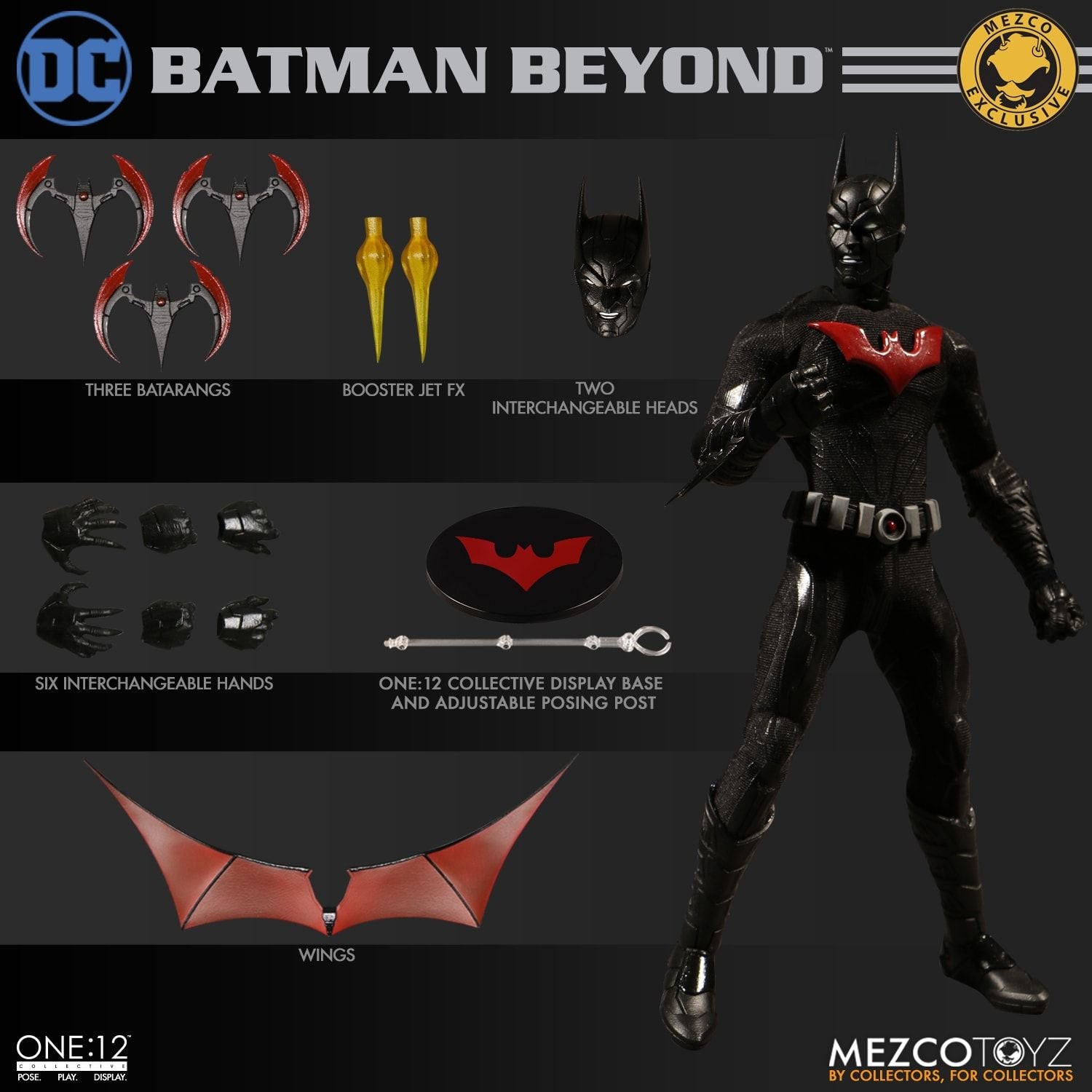 Mezco Toyz ONE:12 Collective: Batman Beyond  SDCC 2018 Exclusive Action Figure