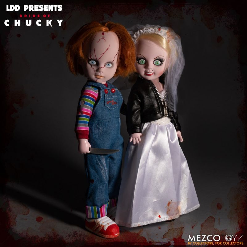 Mezco Toyz Bride of Chucky Living Dead Dolls Chucky and Tiffany Box Set Action Figure