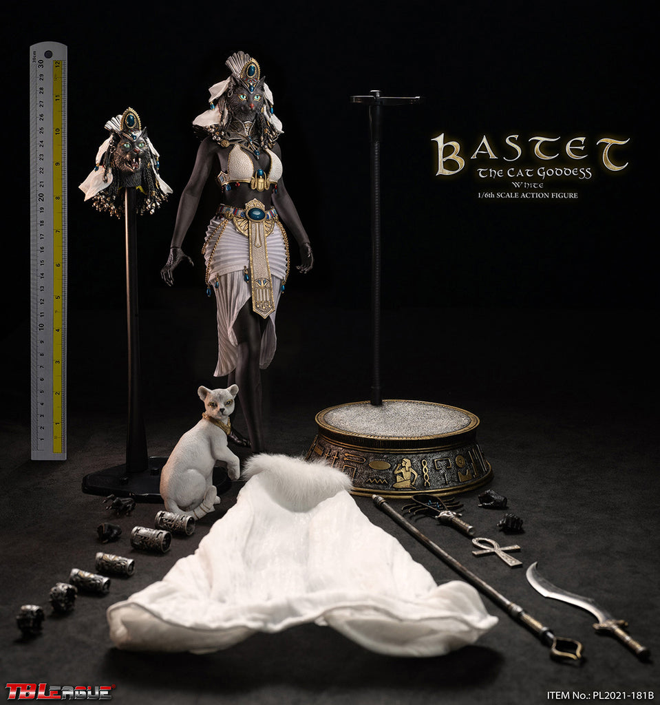 TBLeague Phicen 1/6 Bastet The Cat Ancient Egyptian Goddess (White) Sixth Scale Action Figure PL2021-181B