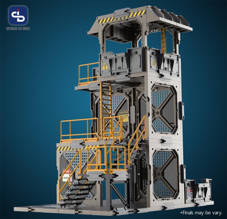 Fresh Retro Scene in Box Guard Tower Diorama Building Set SIB02