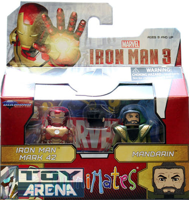Marvel Minimates Iron Man 3 Iron Man Mark 42 & Mandarin 2 Pack Action Figure