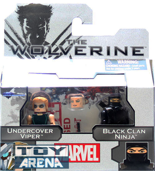 Marvel Minimates The Wolverine Undercover Viper and Black Clan Ninja Series 52