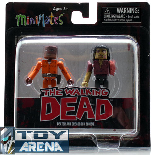Minimates The Walking Dead Dexter & Dreadlock Zombie 2 Pack Series 3 Action Figure
