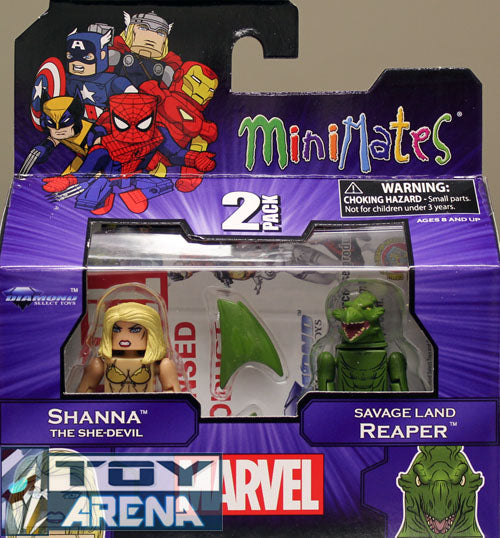 Marvel Minimates Series 51 Shanna The She-Devil and Savage Land Reaper 2 Pack Action Figure