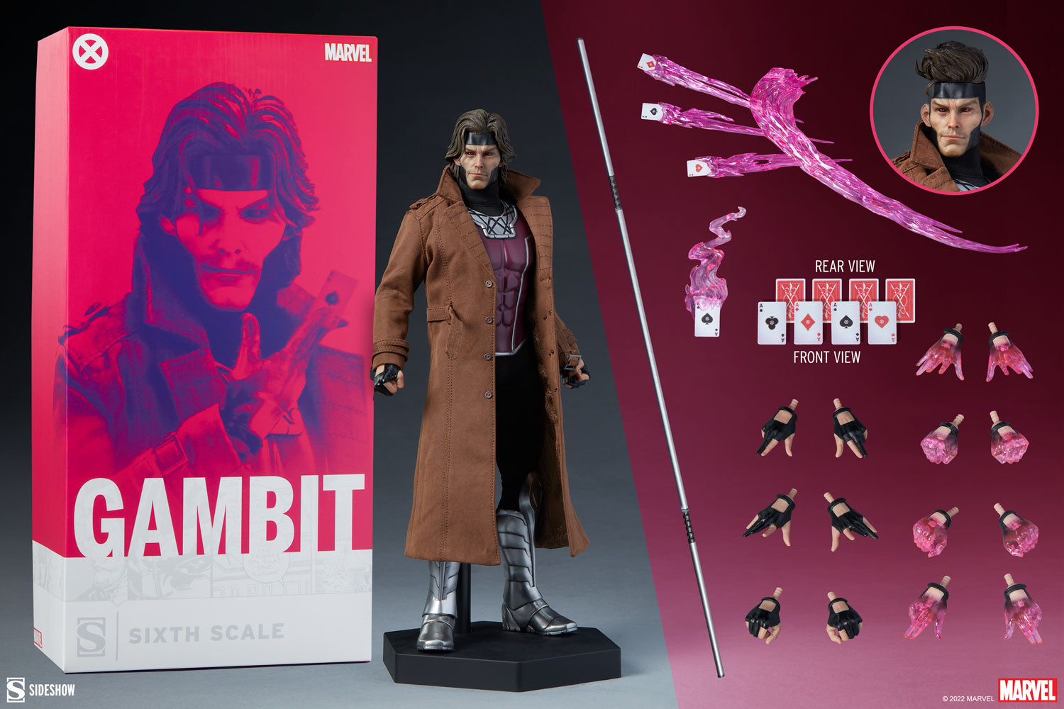 Sideshow Collectibles 1/6 Marvel Comics Gambit Deluxe Sixth Scale Figure