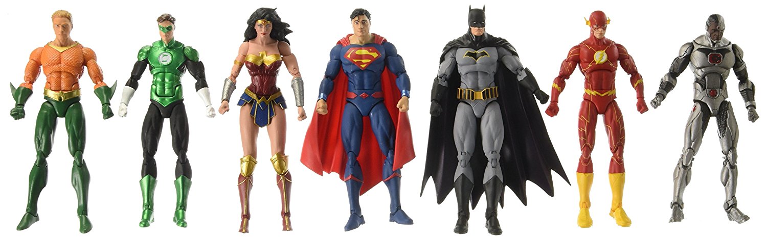 DC Collectibles DC Rebirth Justice League Action Figure 7 Pack Set