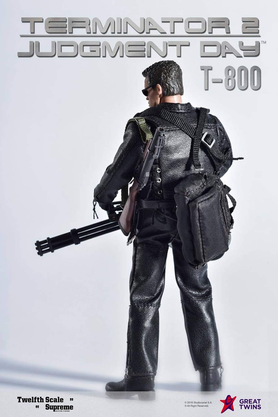 Great Twins 1/12 T-800 Terminator 2 Judgement Day Action Figure