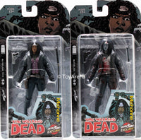 Skybound Exclusive The Walking Dead Michonne BOTH Full Color and Black/White Bloody Action Figure SDCC Exclusive