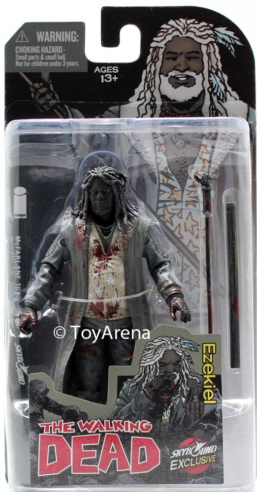 Skybound Exclusive The Walking Dead Ezekiel Black and White Bloody Action Figure