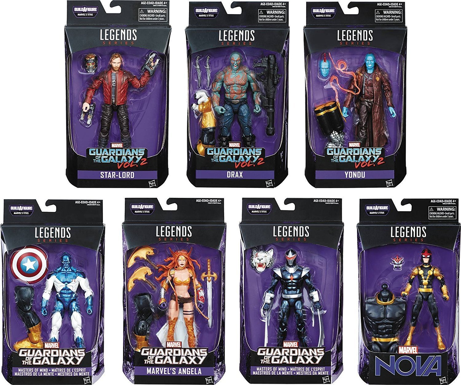 Guardians of the Galaxy Marvel Legends Action Figures Wave 1