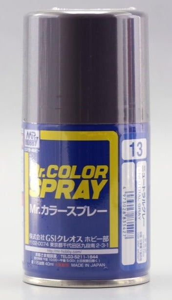 Mr. Hobby Mr. Color Spray S-13 Neutral Gray 40ml Spray Can