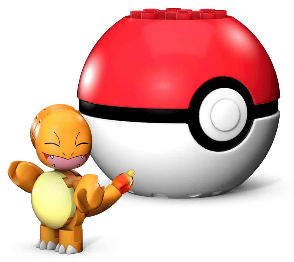 Mega Construx Pokemon Buildable Charmander Figure & Poke Ball