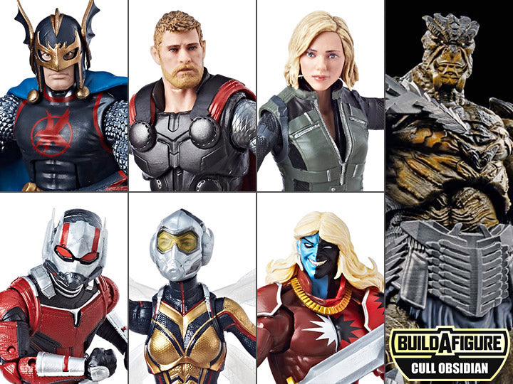 Marvel Legends Avengers Infinity War Wave 2 set of 6 BAF Cull Obsidian Action Figures 1