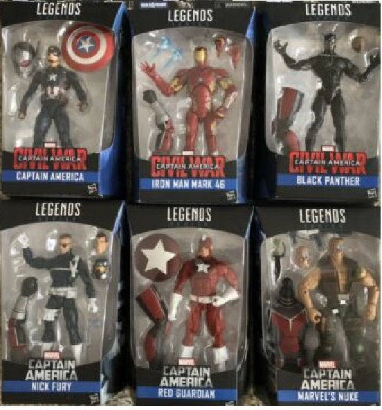 Marvel Legends Captain America Civil War Wave BAF Giant Man Set of 6