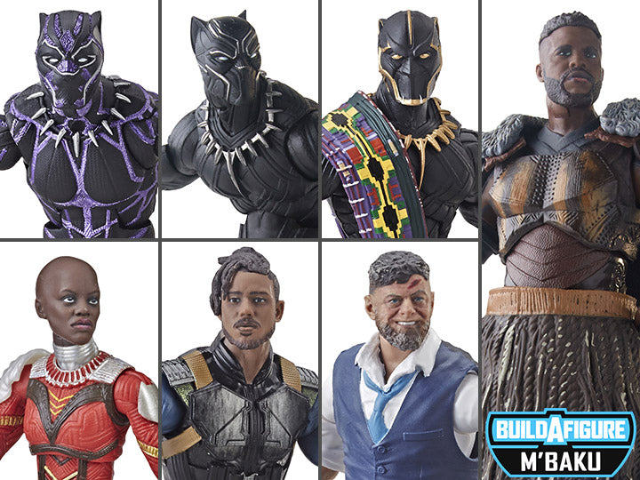 Marvel Legends Black Panther Wave 2 set of 6 M'Baku BAF Action Figures 1