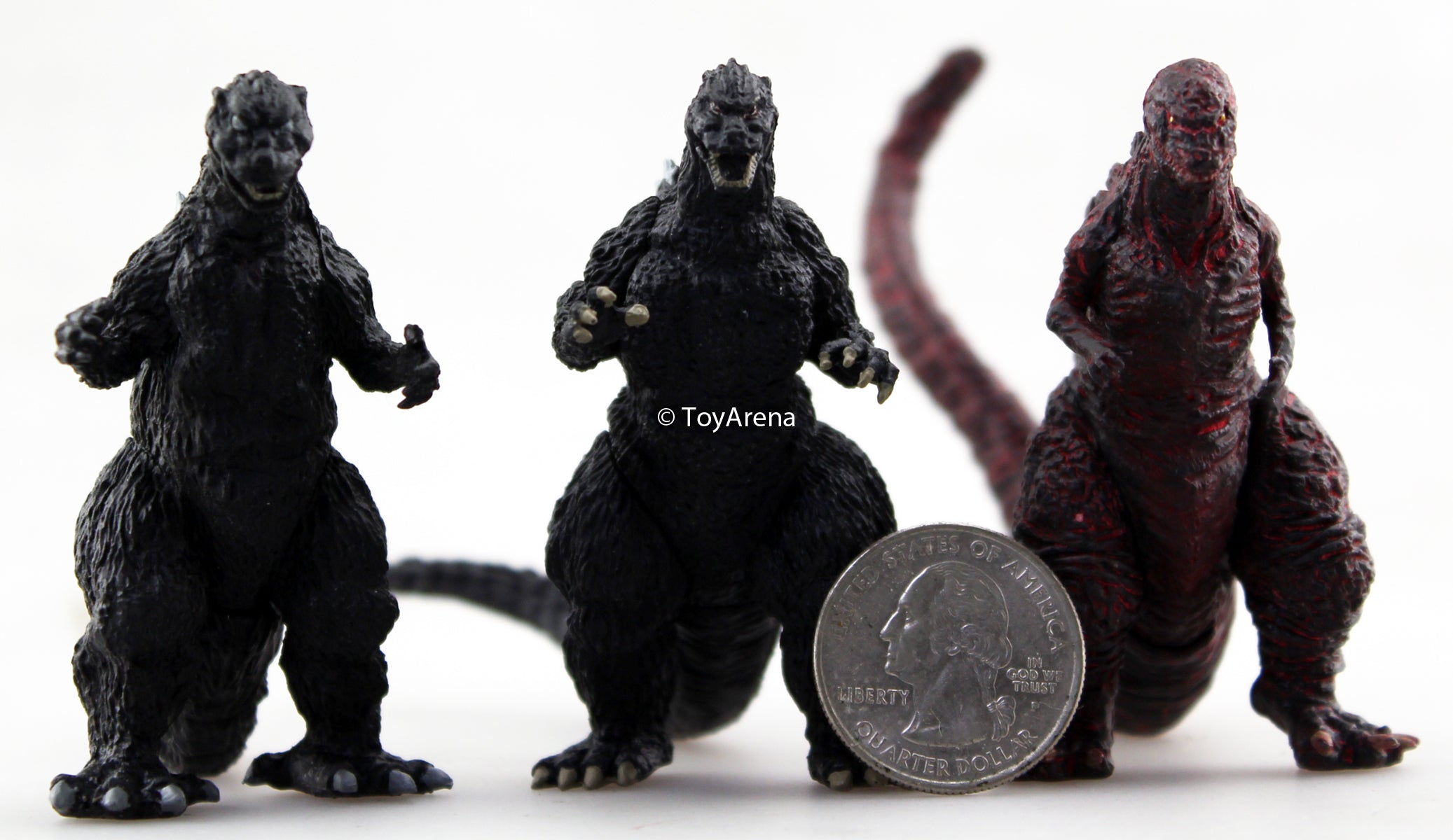 Capsule Shin Godzilla Set of 3 (1989 1954 2016 Gashapon) Trading Figure