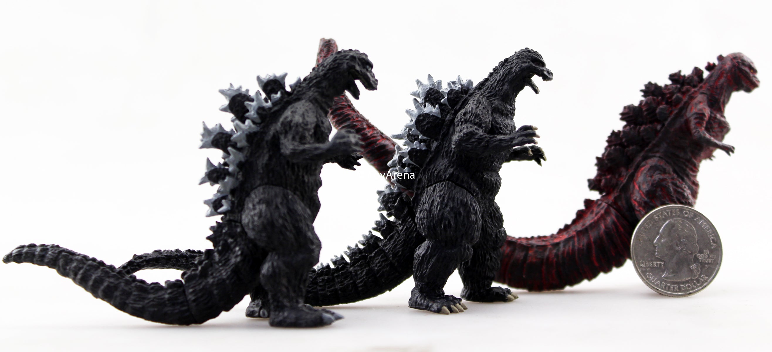 Capsule Shin Godzilla Set of 3 (1989 1954 2016 Gashapon) Trading Figure