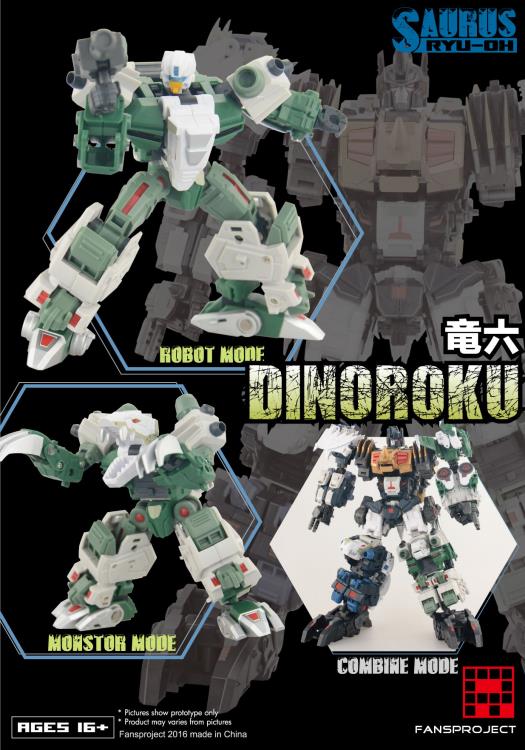 Fansproject Combiner Ryu-Oh Dinoroku