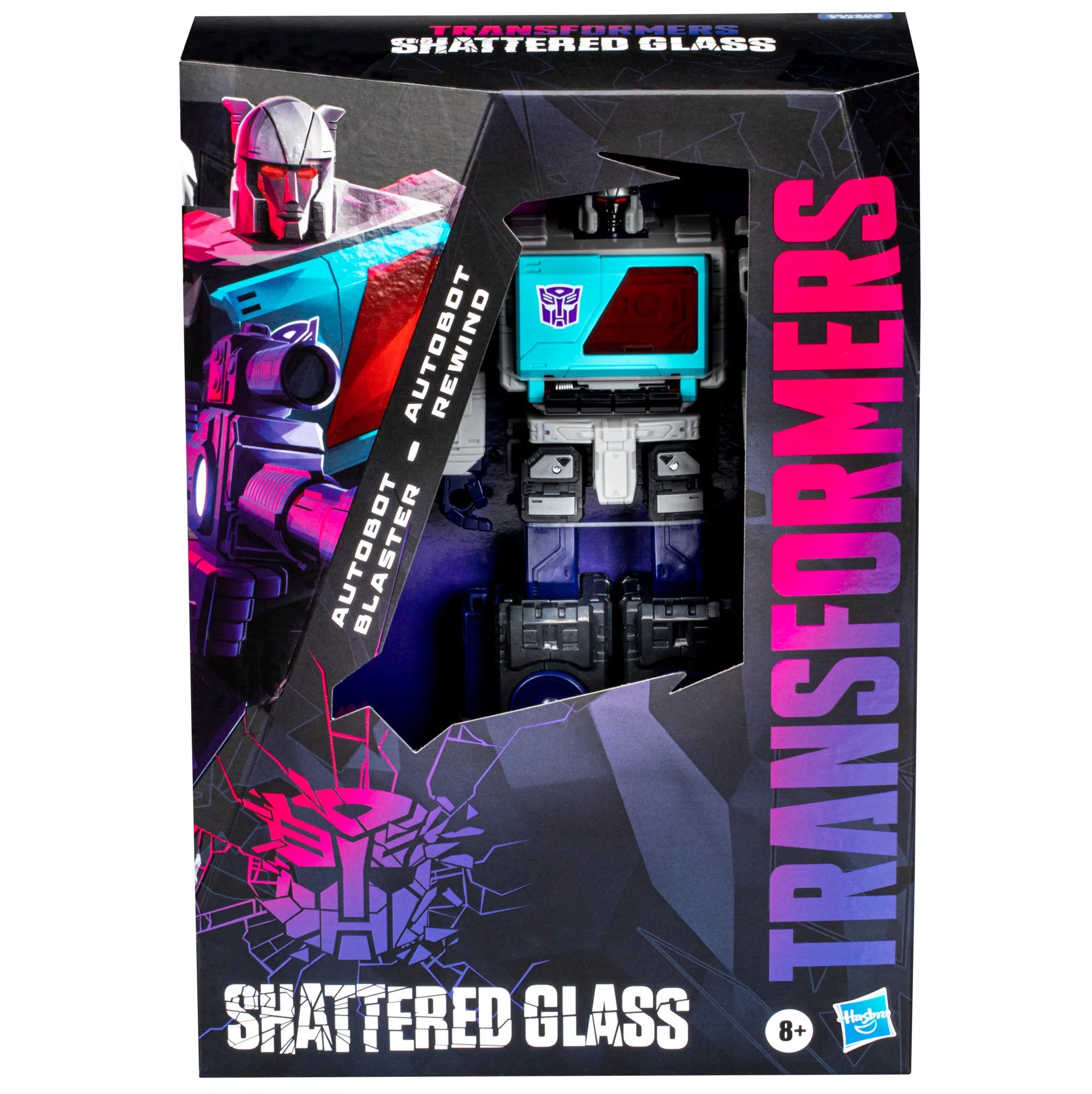 Transformers Generations Shattered Glass Voyager Autobot Blaster & Rewind Exclusive Action Figure