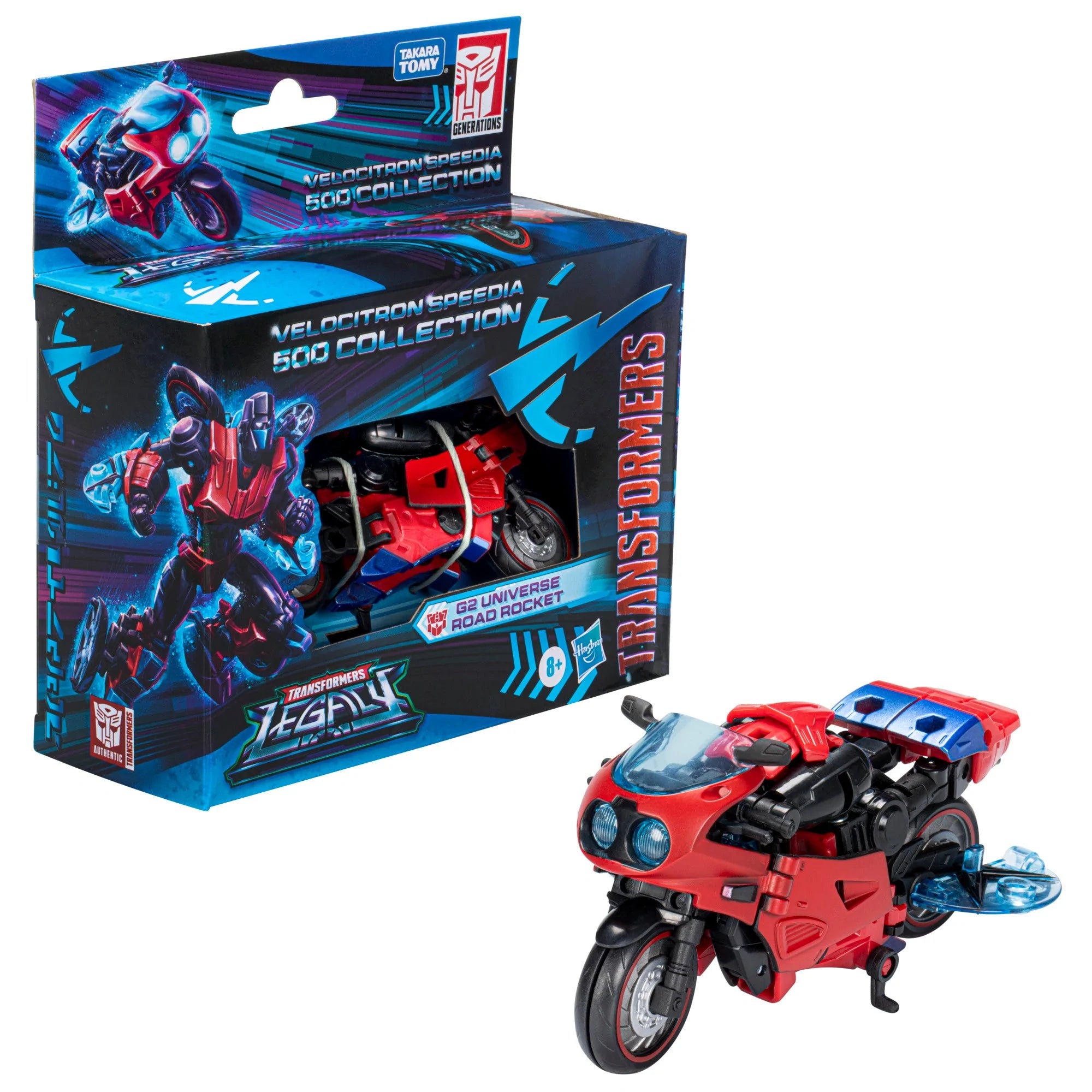 Transformers Legacy Velocitron Speedia 500 Collection Deluxe Class G2 Universe Road Rocket Action Figure