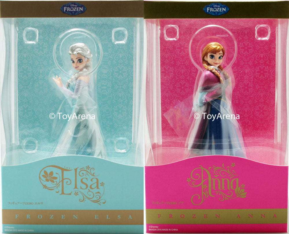 Figuarts Zero Anna & Elsa Frozen Figures BUNDLE