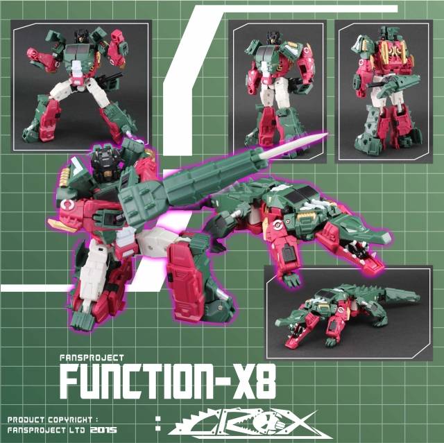 Fansproject Function X-8 Crox X-08 Action Figure