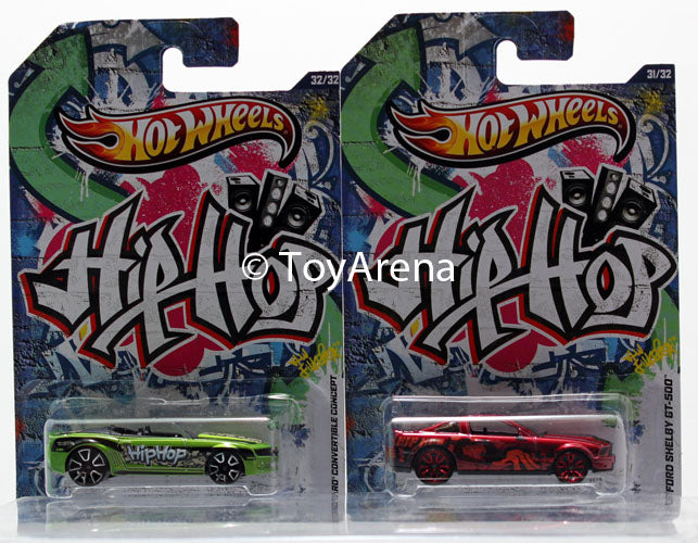 Hot Wheels Jukebox Hip Hop Camaro Convertible Concept & '07 Ford Shelby GT-500 Wal-Mart Exclusive 2013