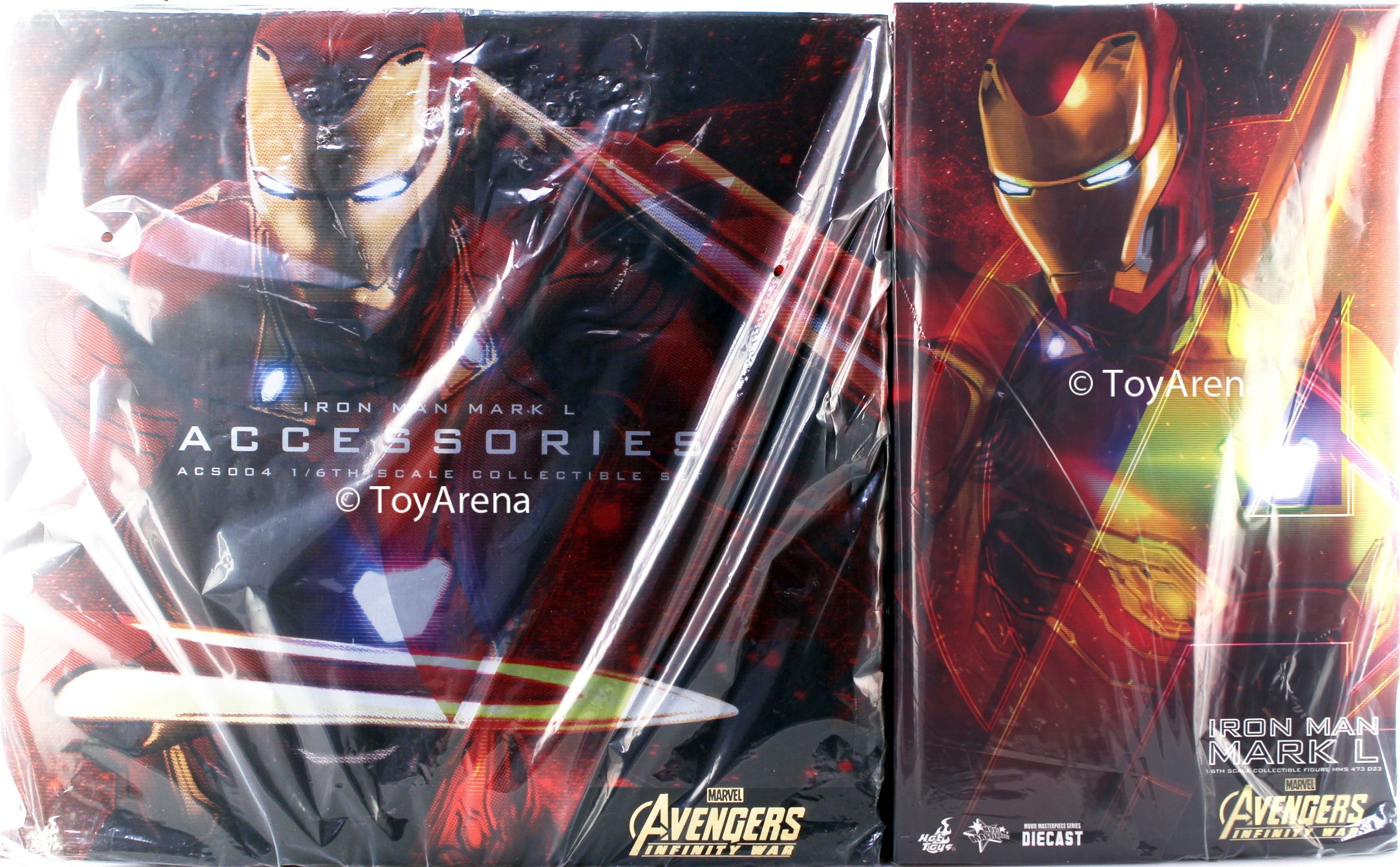 Hot Toys 1/6 Iron Man Mark L (MK 50) Accessory Set and Figure Marvel Avengers: Infinity War Diecast Sixth Scale MMS473-D23 & ACS004