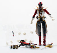 LOOSE Red from S.H. Figuarts Power Rangers Super Samurai Metallic Coating Deluxe Action Figure Set SDCC 2013