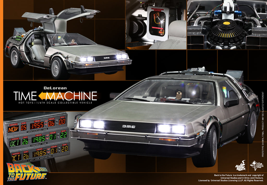 Hot Toys 1/6 Back To The Future Delorean Time Machine Sixth Scale Figure MMS260