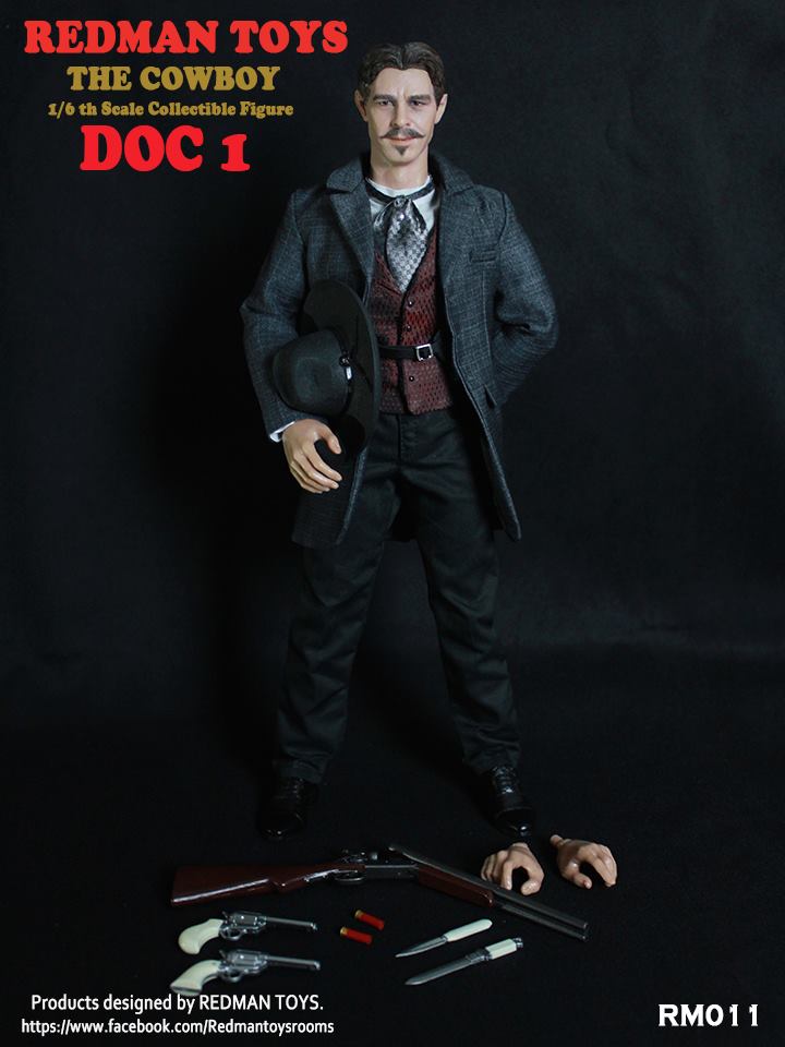 Redman Toys 1/6 Doc 1 The Cowboy Tombstone Doc Holliday Val Kilmer Sixth Scale Figure RM011