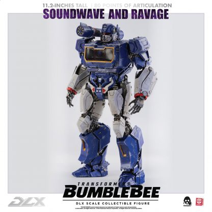 ThreeZero Transformers Bumblebee Movie Soundwave DLX Scale Figure