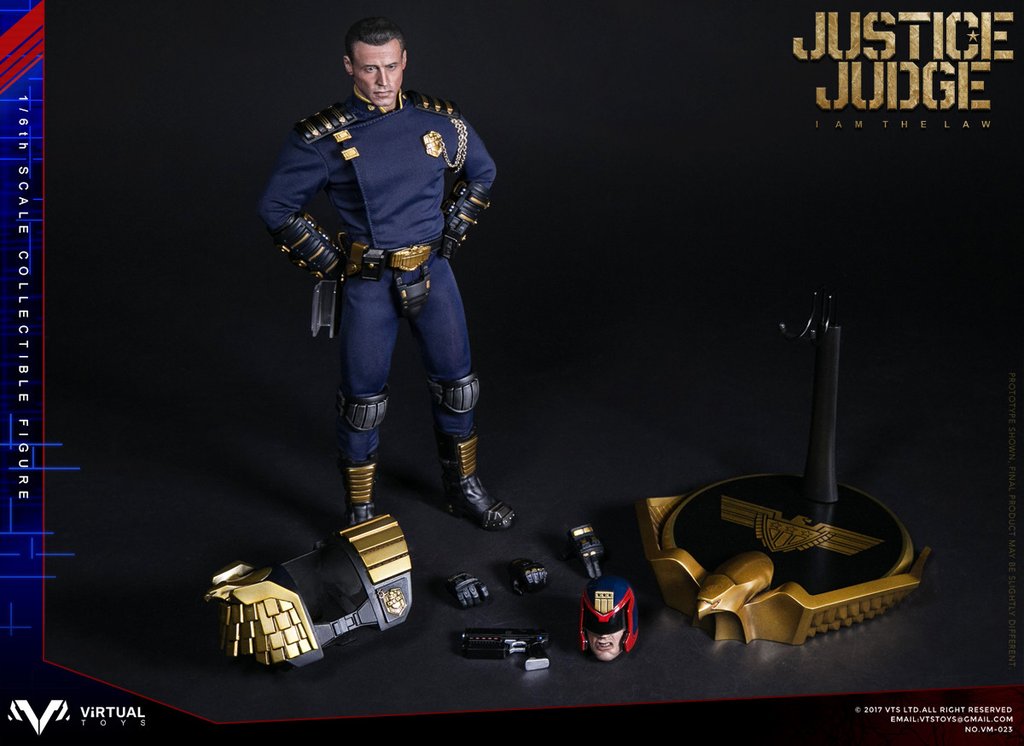 Virtual Toys (VTS) 1/6 VM-023 Justice Judge Dredd Stallone Figure