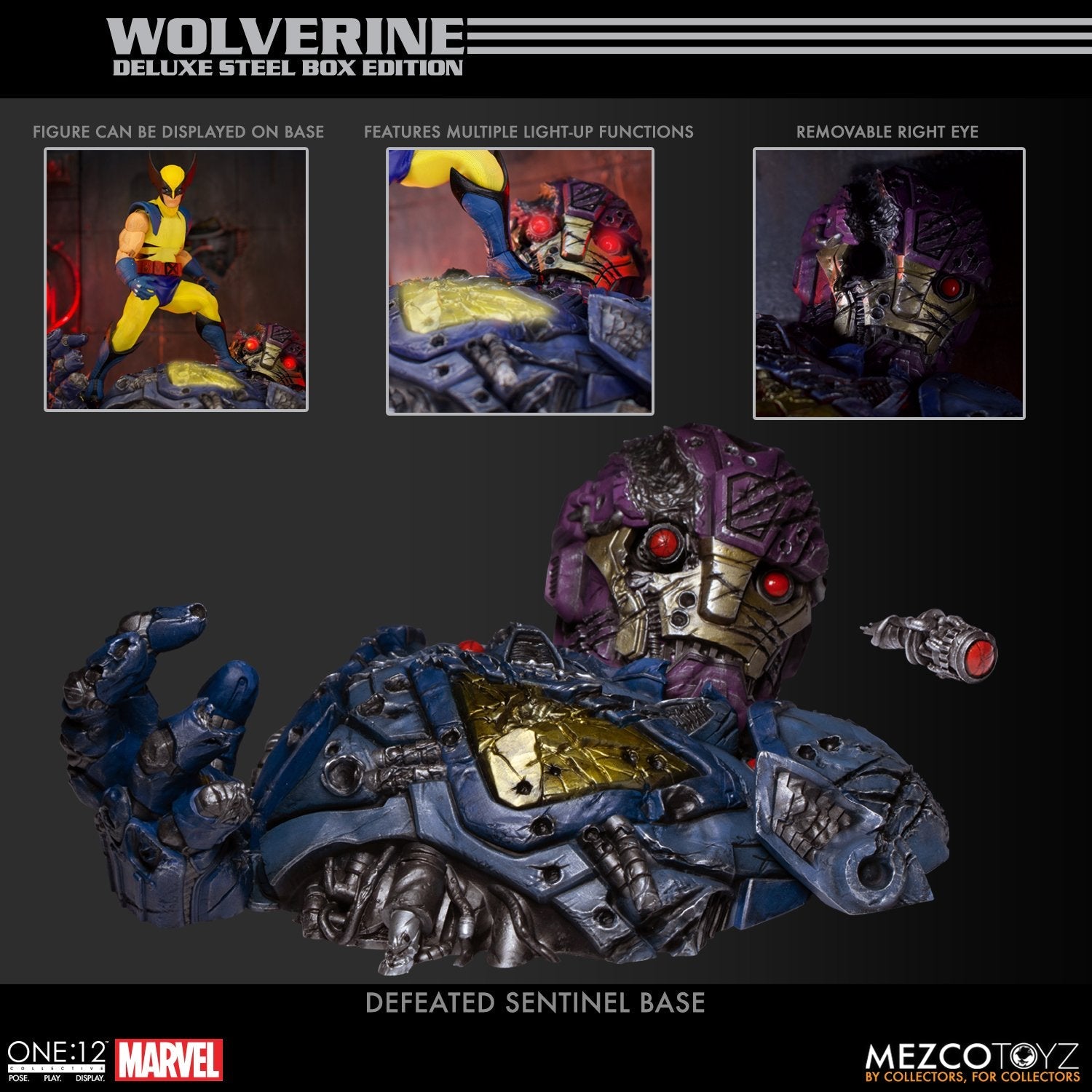 Mezco Toyz ONE:12 Collective Wolverine Deluxe Steel Box Edition Action Figure