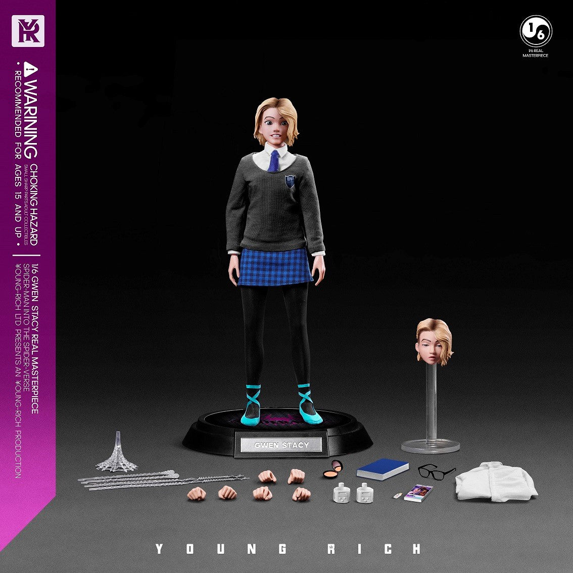 Young Rich 1/6 Gwen Stacy (Spider-man: Into the Spider-Verse) Sixth Scale Action Figure