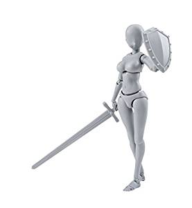 S.H. Figuarts Woman Female Body Chan DX (Yabuki Kentaro Ver.) Set Gray Color Ver. Action Figure