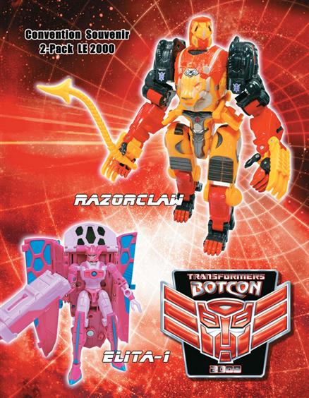 Transformers Botcon 2009 Exclusive Razorclaw & Elita One