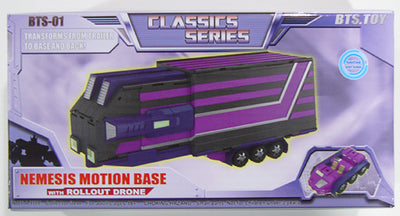 Transformers Classics BTS-01 Nemesis Prime Motion Base Shattered Glass (Purple Version)