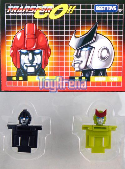 Transformers e-Hobby Ironhide & Ratchet Custom Heads Black and Green Version