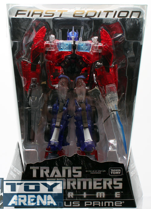 Transformers Prime Voyager Clear Optimus Prime First Edition Tokyo Toy Show 2012 Exclusive Takara