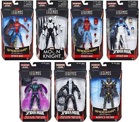 Marvel Legends Spiderman Homecoming Wave Set of 7